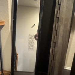 Free Bedframe And Mirror (queen Size)