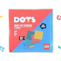 2 NEW LEGO Dots Craft Felt Creative Creator Stickers Packages 