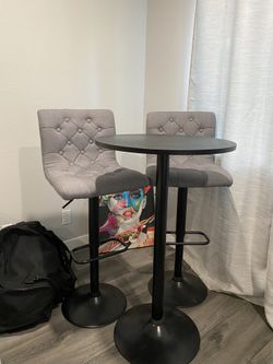 Table & Adjustable Chairs