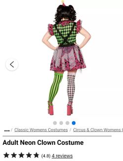 Neon Clown Costume