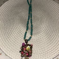 Turquoise Beaded Necklace 
