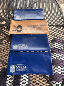 4 Bank bags for $20