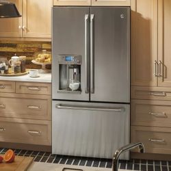 Open Box Cafe Counter Depth French Door Fridge With Keurig K Cup Brewing System 