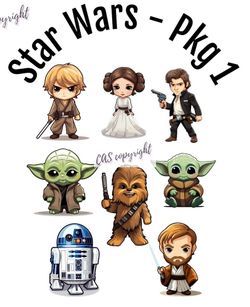 STAR WARS VINYL DECALS 3"