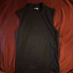 Forever 21 Ribbed Mock Neck Sleeveless Top