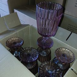 ** FORTESSA ARCHIE PINK GOBLET DRINKING GLASSES 14.2OZ