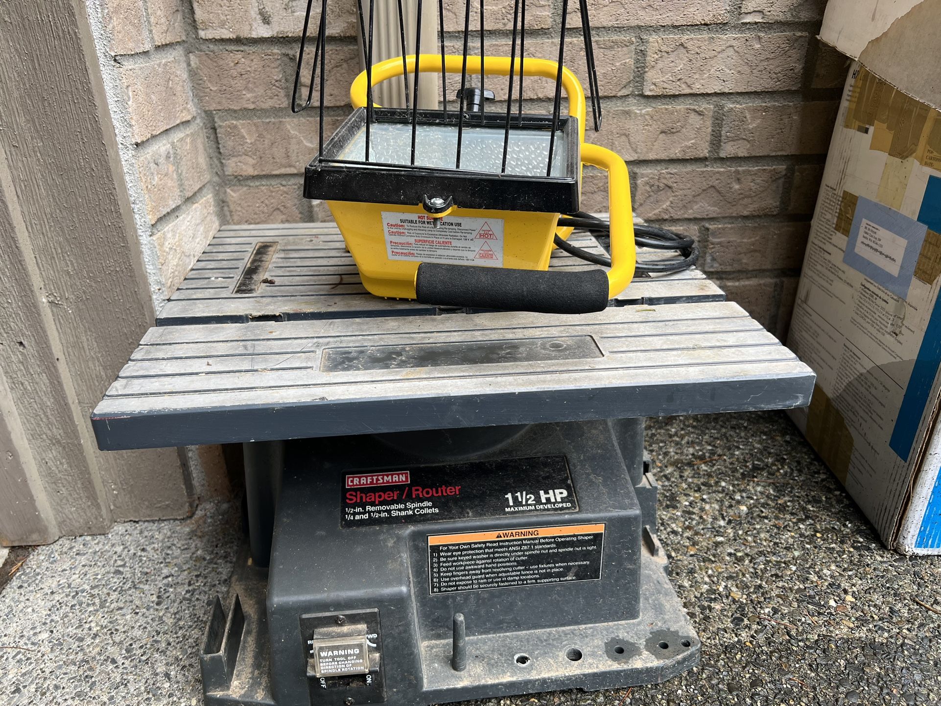 Free Router & Work Light