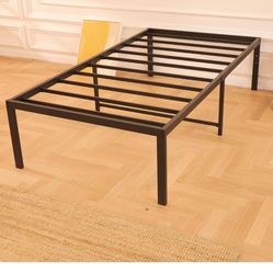 Lusimo Twin Size Metal Bed Frame 18 Inch