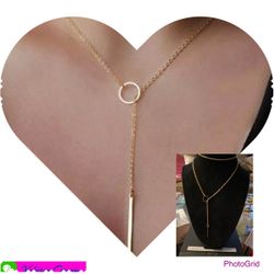 New Stylish Gold Tone Necklace 