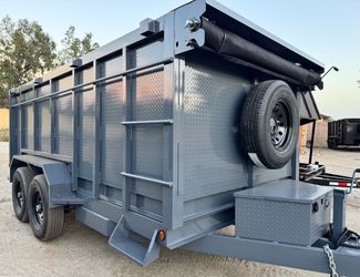 Brand New 14ft Long HEAVY DUTY SCISSOR LIFT Hydraulic Dump Trailer FULLY LOADED 💪🏻 ‼️Top of the Line‼️