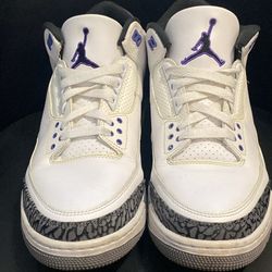 Jordan 3 “Court Purple” – Great Condition