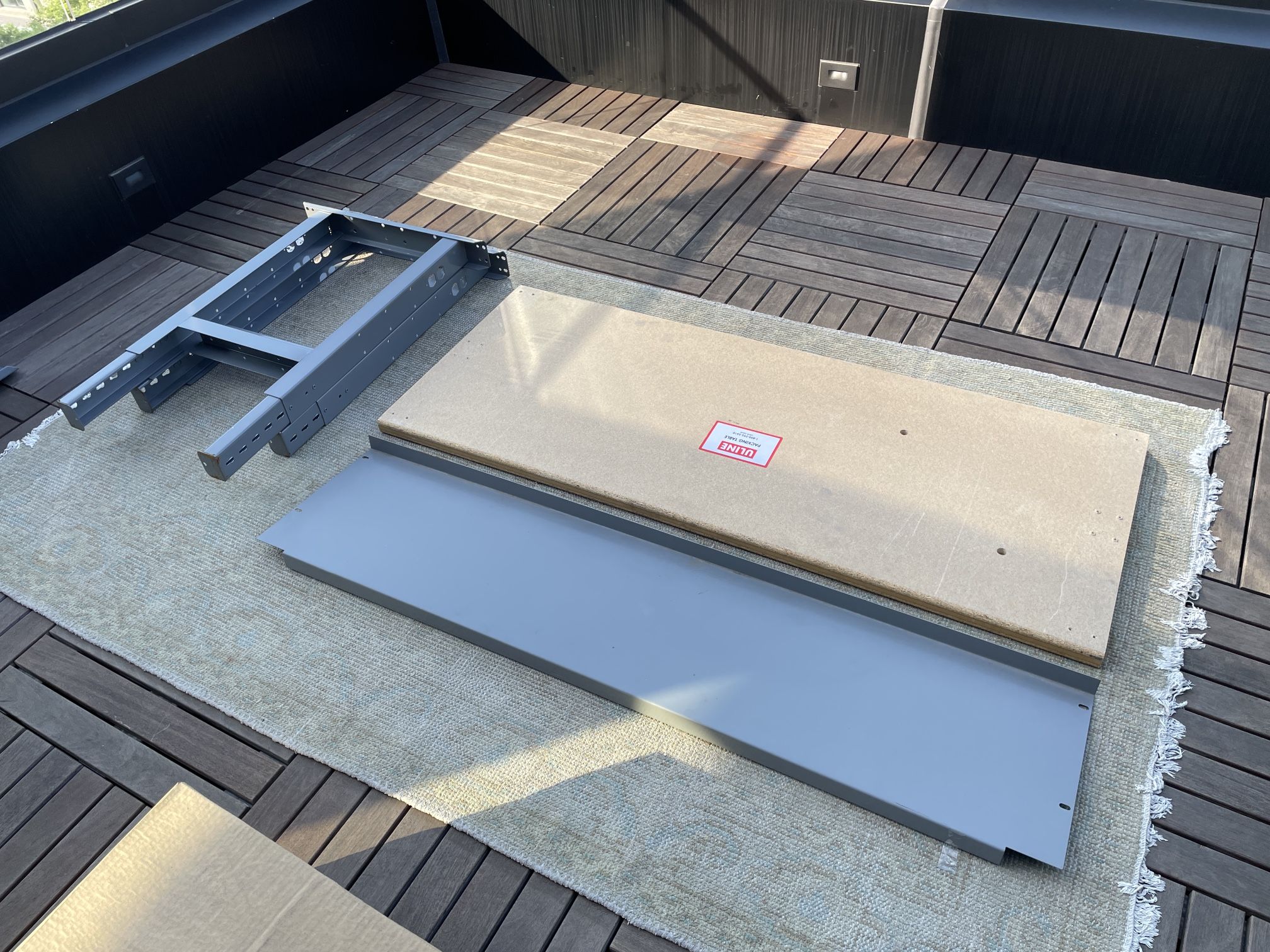 ULINE packing table