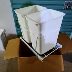 Rev-a-shelf 2 bin recycle trash pullout