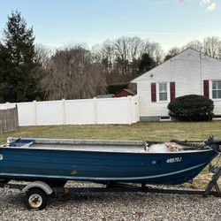 12 Ft Aluminum Boat With Trailer