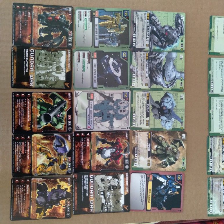 GUNDAM WAR CARDS +MORE