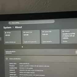 Intel Core i7, 8th Gen ThinkPad