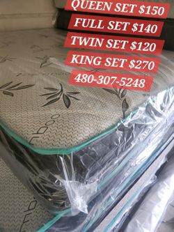 QUEEN BED AND BOX SPRING $150