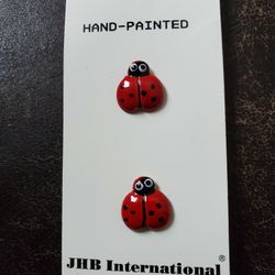 Vintage JHB INTERNATIONAL HAND PAINTED BUTTONS