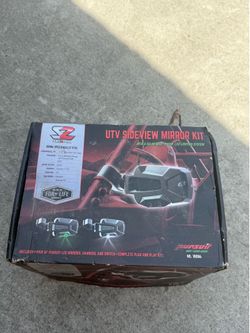 UTV side view mirror kit