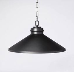 Brand New Hearth & Hand With Magnolia Other | 12" Small Industrial Adjustable Metal Pendant Ceiling Light - Black