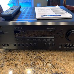 Onkyo TX-SR602 Home Theater Receiver – With Logitech Bluetooth adapter for streaming music!