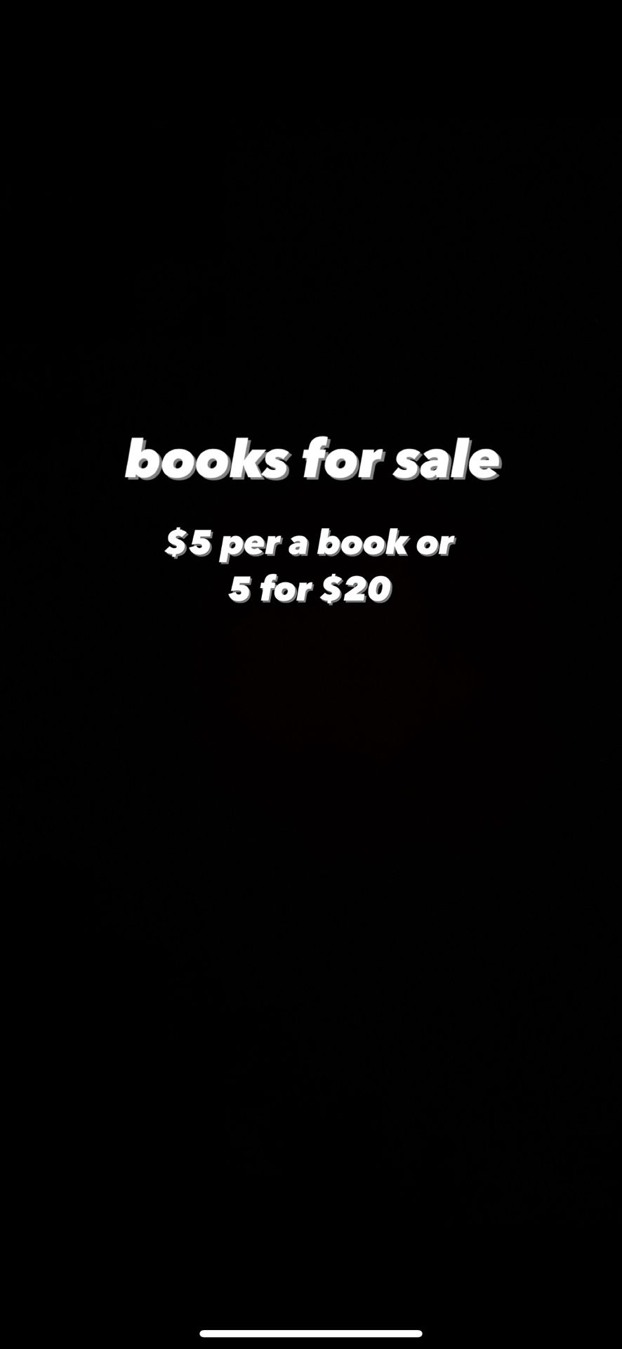 Books For Sale 