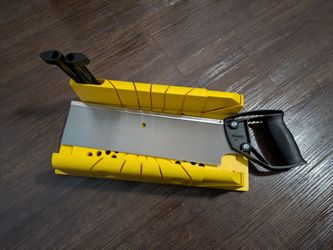 14.5 in. Miter box with saw