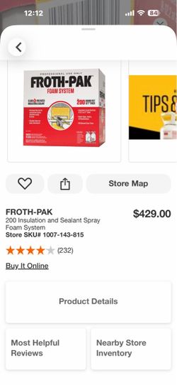 FROTH-PAK 200 Insulation and Sealant Spray Foam System