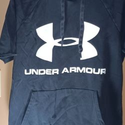 Under Armour Men's Short Sleeve Hoodie Rival Fleece Navy Blue Size Medium $20