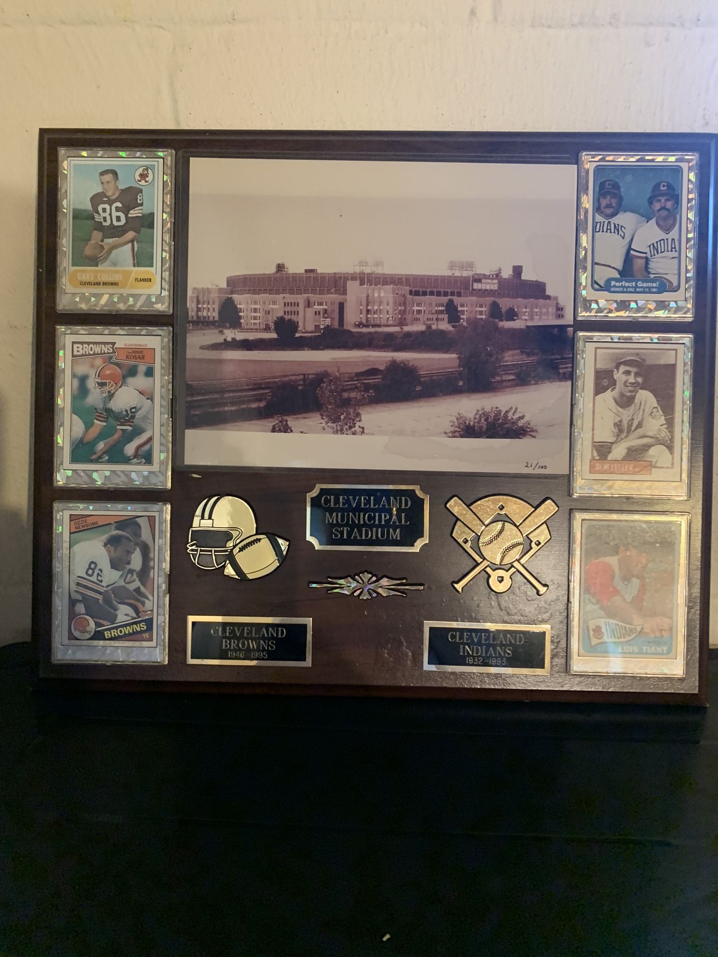 Framed Cleveland Sports Plaques 