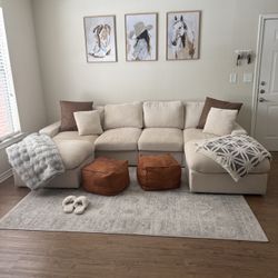 White Sectional