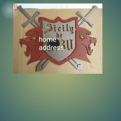 Plate number for home and adress