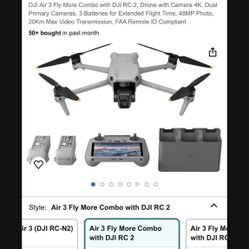 DJI Air 3 Fly More Combo with DJI RC 2 Drone With ND Filter