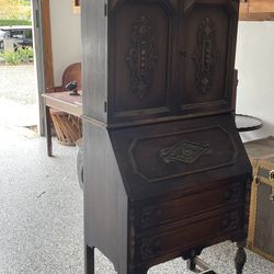 Antique Wood Secretary