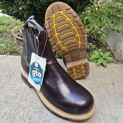 Genuine Leather Work Boots Slip Resistant