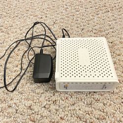 Arris SB6183 Cable Modem with coax cable and Ethernet cable