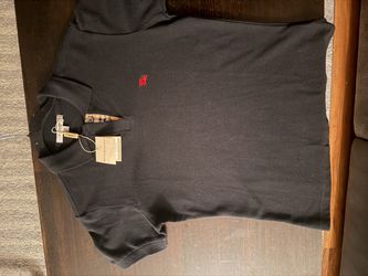 Burberry Black Polo Shirt with Tags