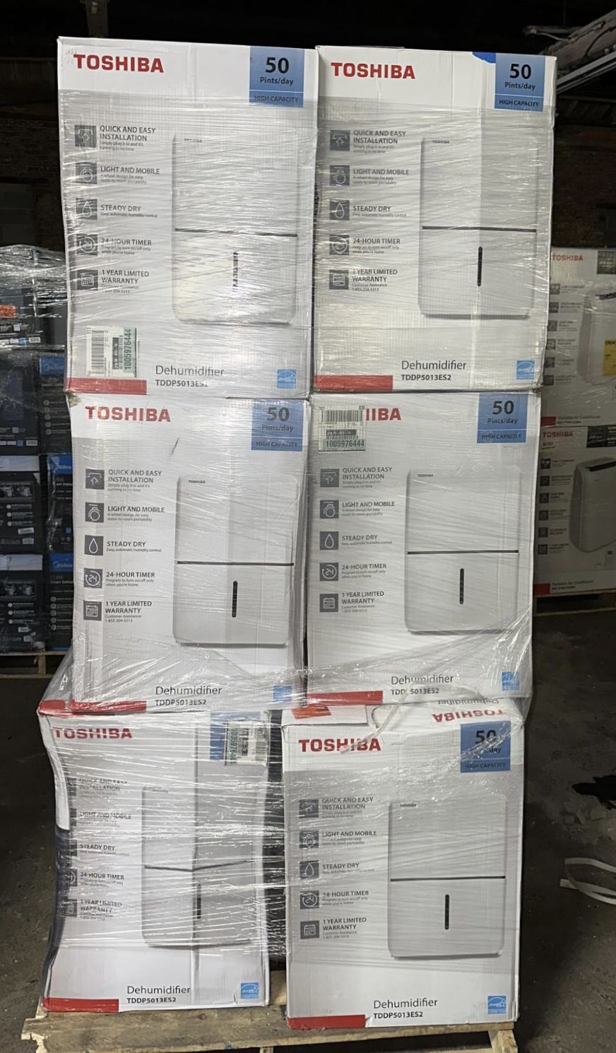 TOSHIBA 50 Pints Dehumidifier | $125 Each One