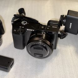 Sony A6100  w/ Accessories 