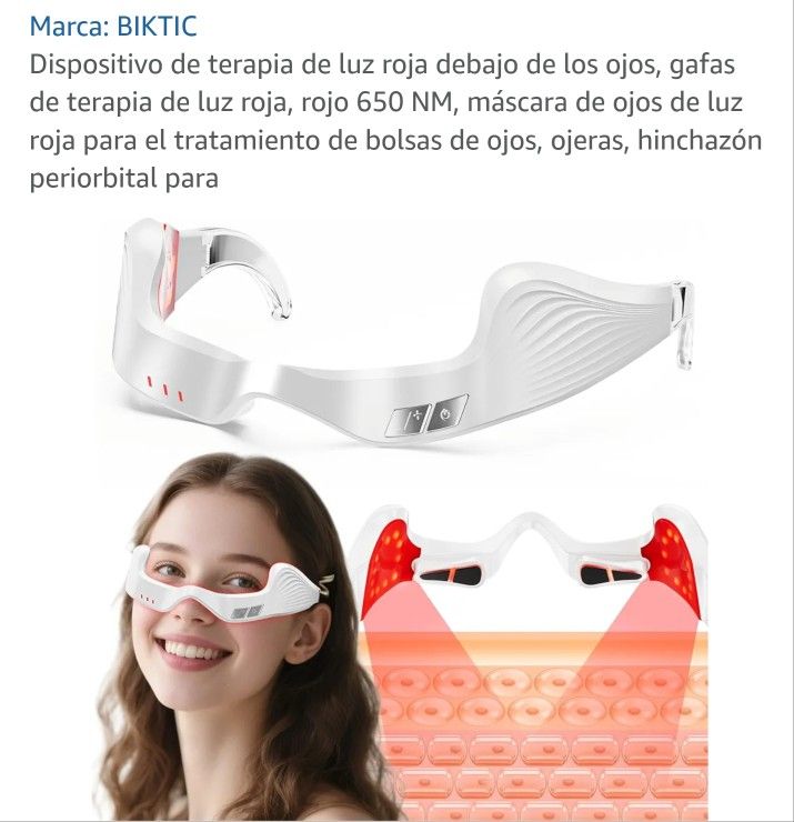 Under eye red light therapy