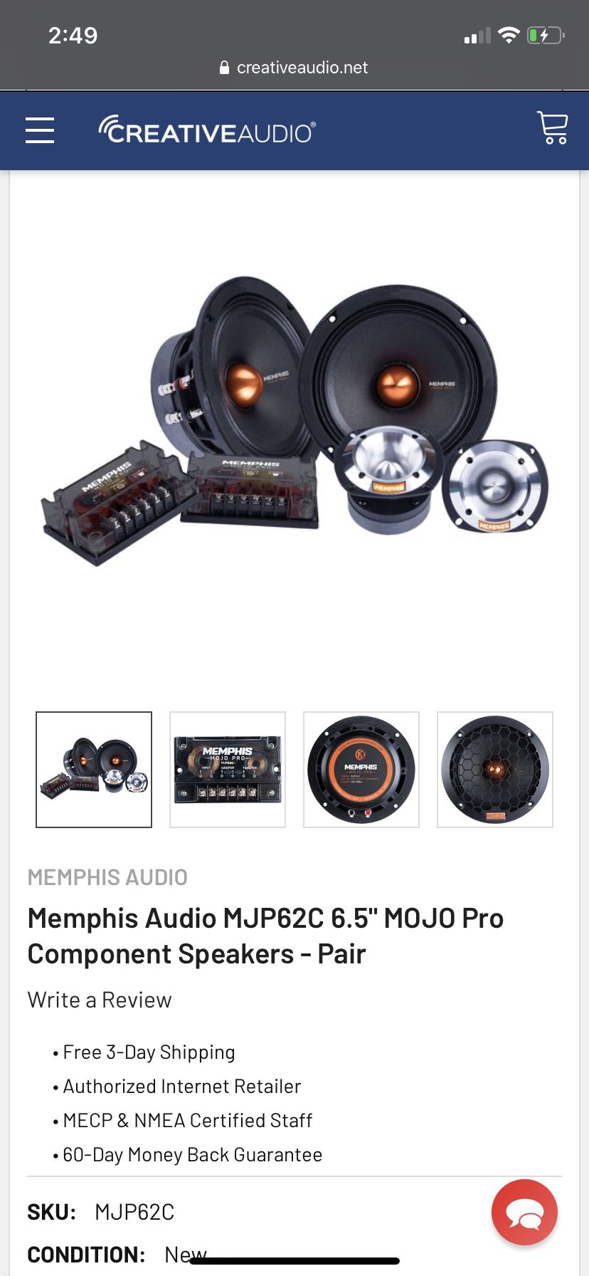 Memphis audio pro used for 1 month