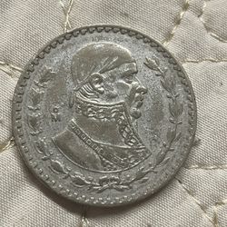 Moneda De Un Peso De 1962 De Plata