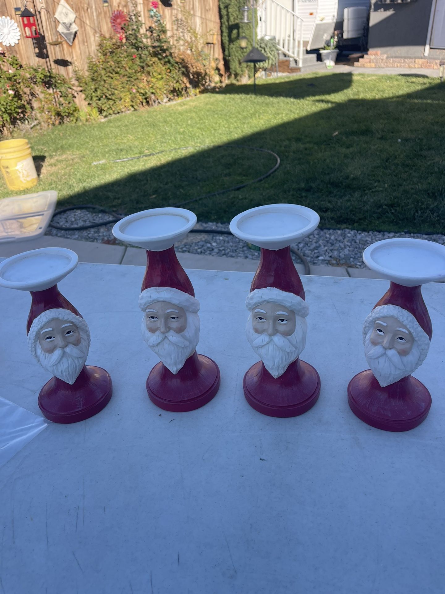 Santa Claus Candle Holders