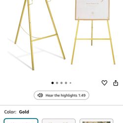 Gold Easel Stand for Wedding Signs
