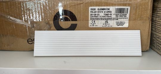 Brand new Glenbrook polar white flat tile