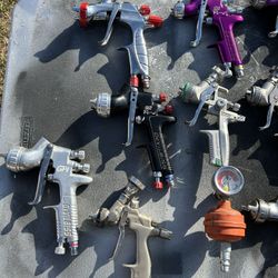 Paint Guns And Compressor 