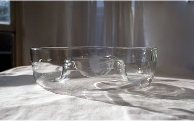 Princess House Crystal Chip N Dip Bowl


