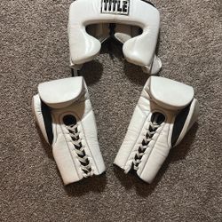 Boxing Gloves And Headgear 