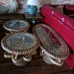 Old Town Furnitures Beautifully Ornate Antique Tables