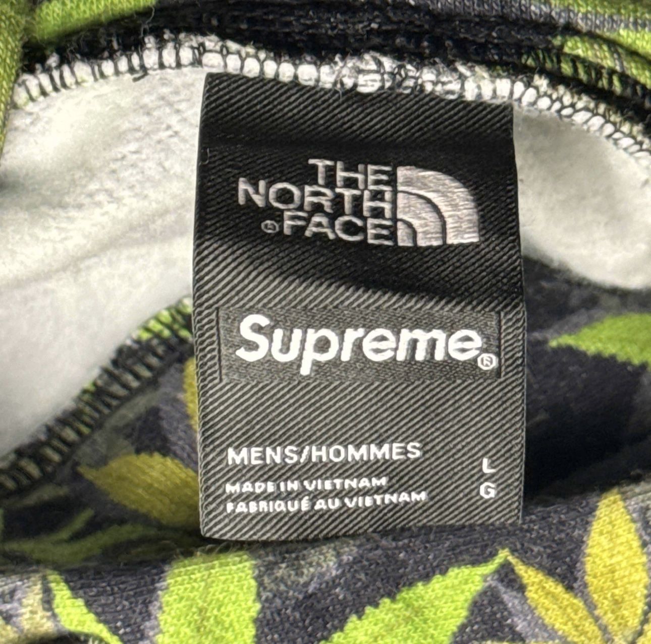 Supreme X North Face leaf hoodie-size large